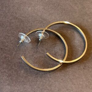 Ann Taylor Loft Silver Hoop Earrings